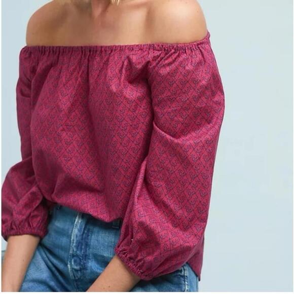 Anthropologie Tops - Maeve By Anthropologie Off The Shoulder Top Size Medium